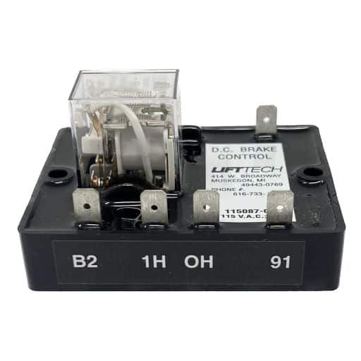 11508701 brake control module, 115 VAC, 1 amp, side view