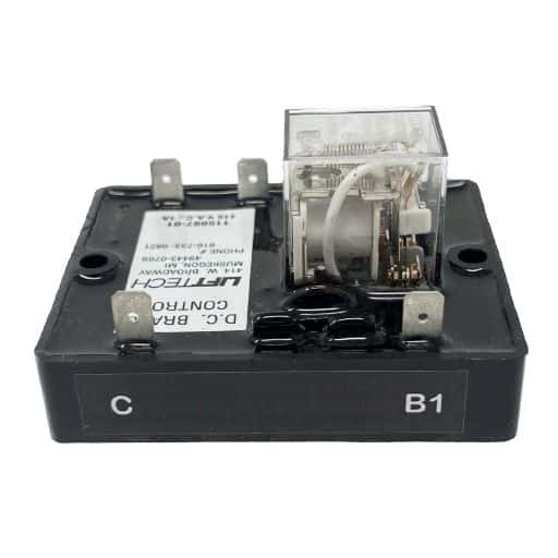 11508701 brake control module, 115 VAC, 1 amp, side view