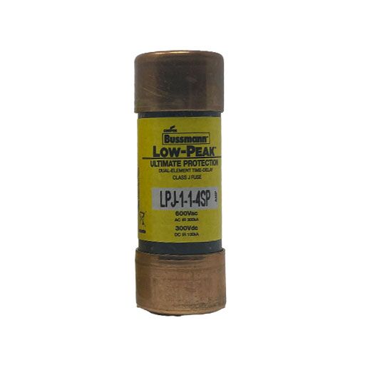 LPJ1-1/4 Front view with manufacturer's label in English