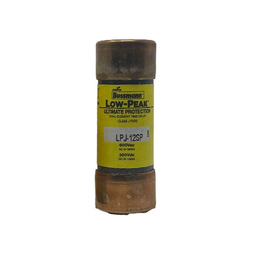 LPJ12SP Front view with manufacturer's label in English