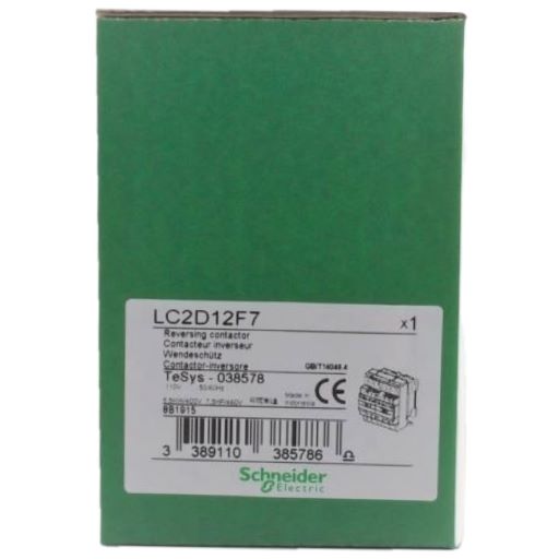 LC2D12F7 box with manufacturers label in english