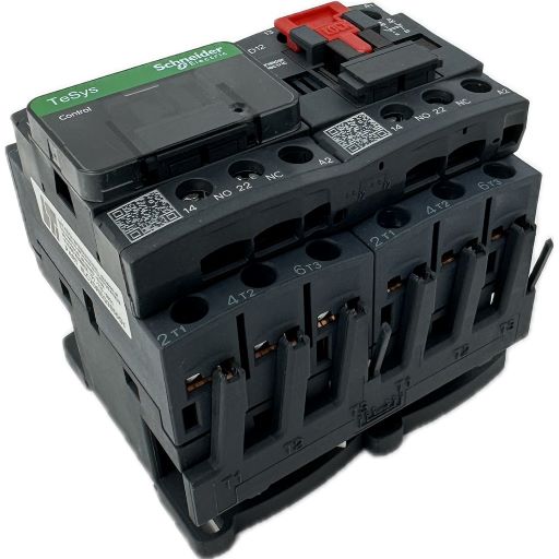 LC2DREQ3856G1 reversing contactor, side view