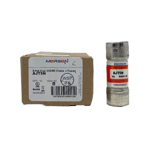 AJT5N - Mersen - Fuse Class 'J' 5 Amp 600 Volt - Image 2