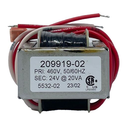209919-02 Front view, manufacturers label in English