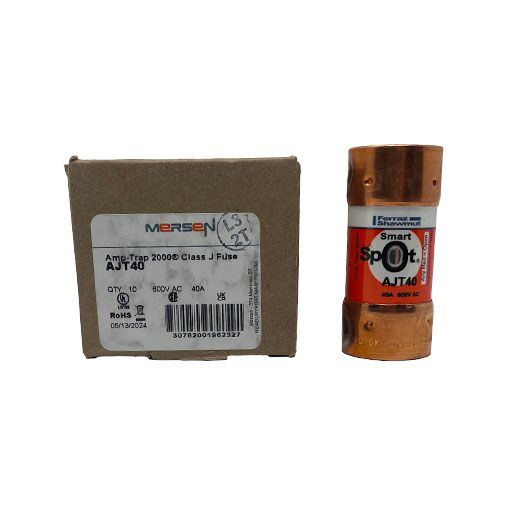 AJT40 - Mersen - Fuse Class 'J' 40 Amp 600 Volt - Image 2