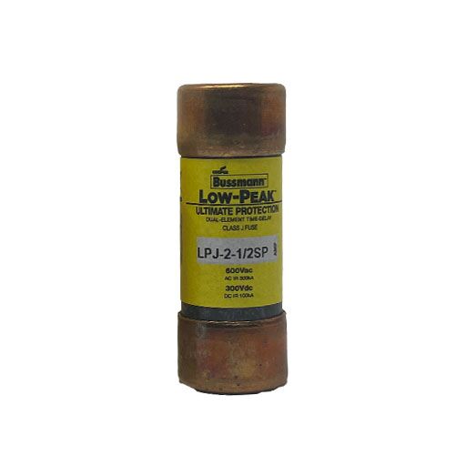 LPJ2-1/2SP Front view with manufacturer's label in English