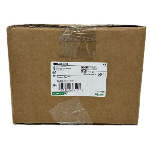 HDL36080 box with manufacturers label in English