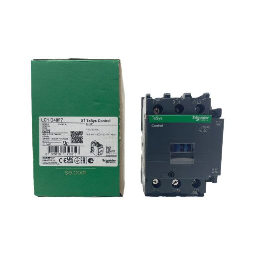 LC1D40F7 - Schneider Electric - Contactor 3NO-1NO/1NC 110v 40A - Image 4
