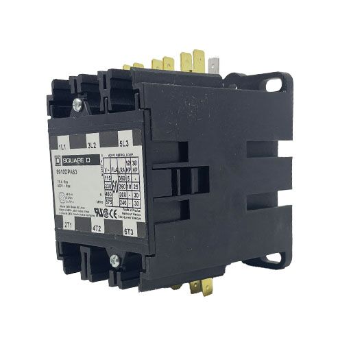 8910DPA63V09 - Square-D - Contactor 60 Amp, 3 Pole, 208/240V Coil - Image 2