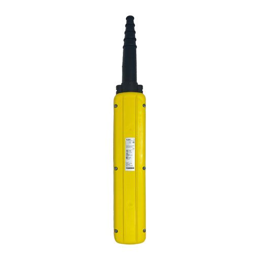 Back view of Part Number XACA0832891422-C 8 button yellow pendant control