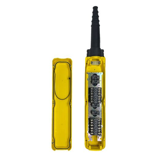 Inside view of Part Number XACA0832891422, 8 button yellow pendant control