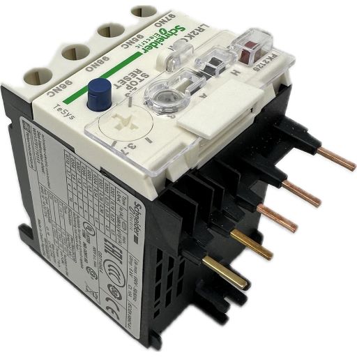 Side view of part with manufacturer label and part specifications written in English.