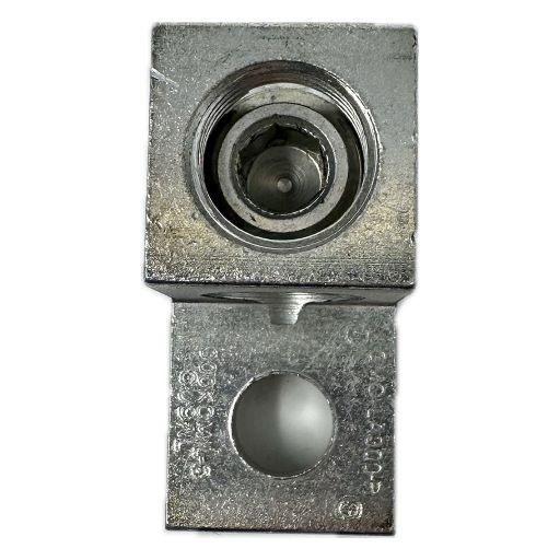 top view of metal L shaped Lug