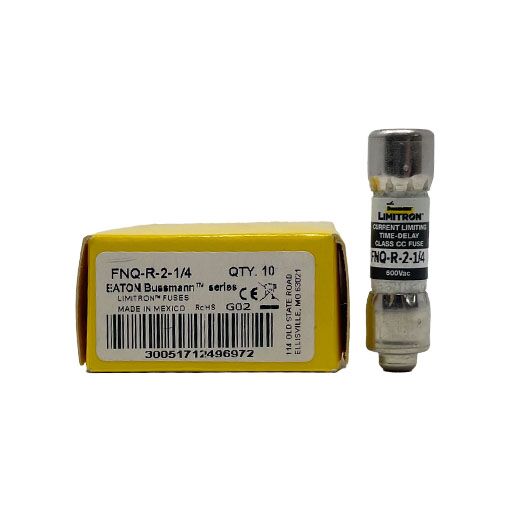 FNQ-R-2-1/4 Front view with manufacturer's label in English