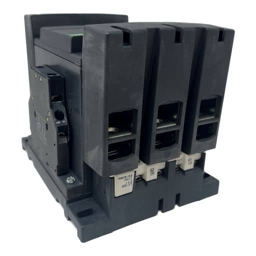 Side view of black contactor