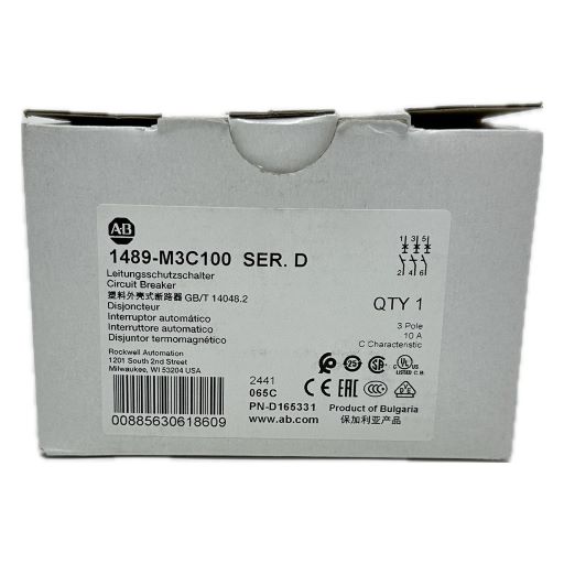 Circuit breaker 1489-M3C100, box