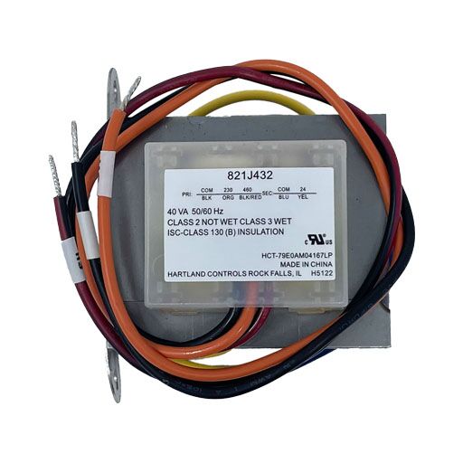 821J432 Front view, manufacturers specifications in English