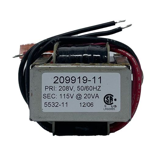 209919-11 Front View, manufacturers specifications in English