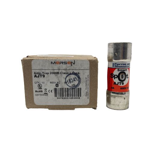 AJT9 Front view next to box