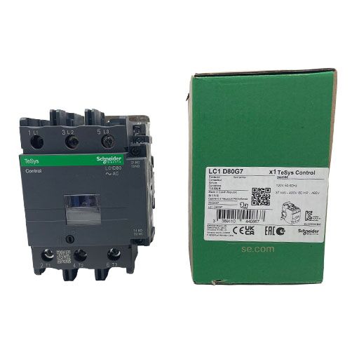 LC1D80G7 Front view next to box