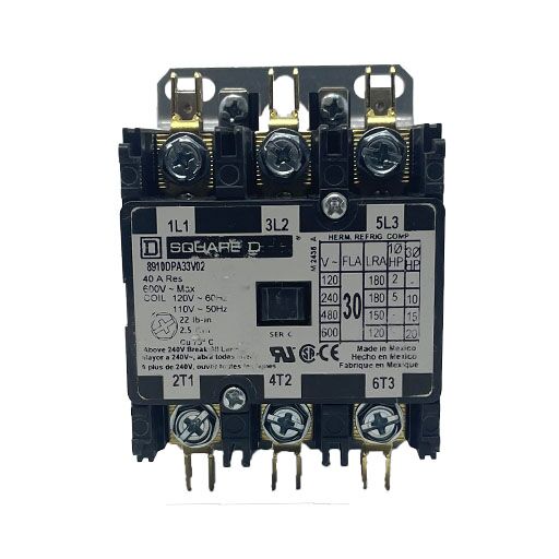 8910DPA33V02 Front view with manufacturer's specifications in English