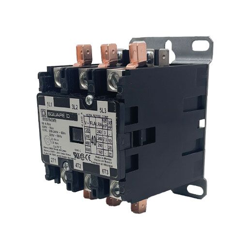 8910DPA43V09 - Square-D - Contactor 40 Amp, 3 Pole, 208/240V Coil - Image 2