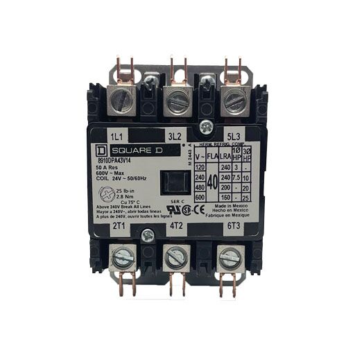 8910DPA43V14 Front view with manufacturer's specifications in English