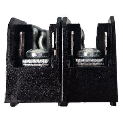 top view of BCM603-2PQ fuse base showing two fuse sockets