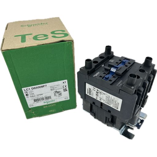 LC1D65008F7 Front View next to box