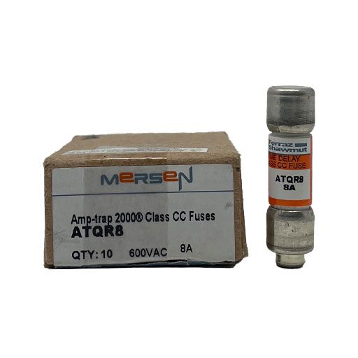 ATQR8 Front view next to box