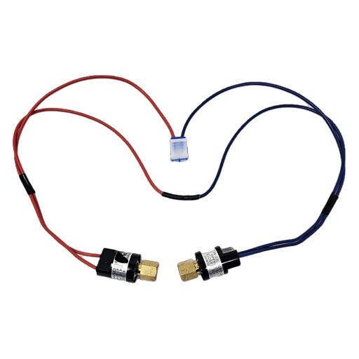 5-0239 Structural Concepts High Pressure and Low Pressure Switch harness showing two pressure switches and a connector socket