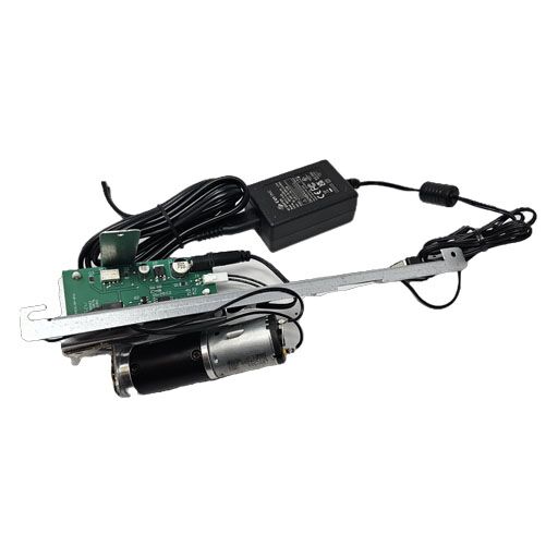 53660 Structural Concepts Clean Sweep Motor and Harness top view showing circuit board, power supply, bracket and motor.