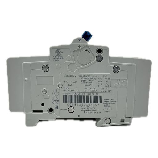 Circuit breaker 1489-M3D150, side view