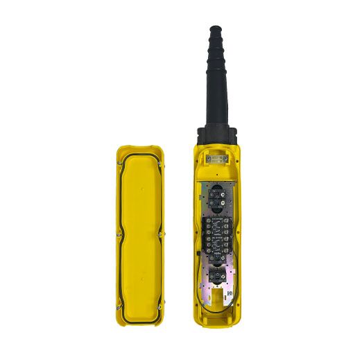 Inside view of Part Number XACA0632891415, 6 button yellow pendant control
