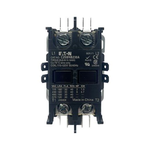 C25BNB230A Front view with manufacturer's specifications in English