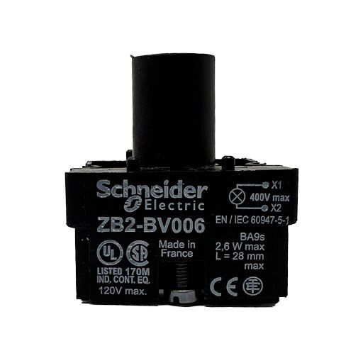 ZB2BV006 Front view showing manufacturing information in english