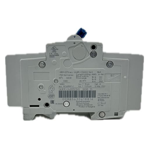 Circuit breaker 1489-M2D150, side view