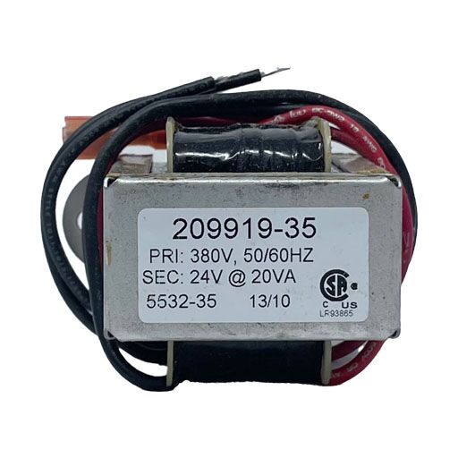 209919-35 Front view, manufacturers specifications in English