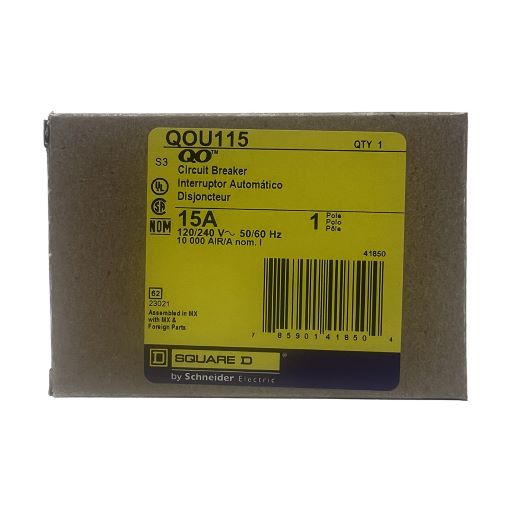 Front view of manufacturer box, label indicating part number and specifications in English.