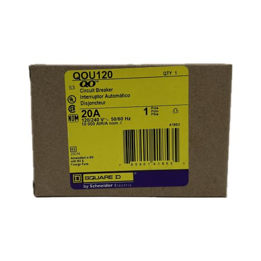Front view of manufacturer box, label indicating part number and specifications in English.